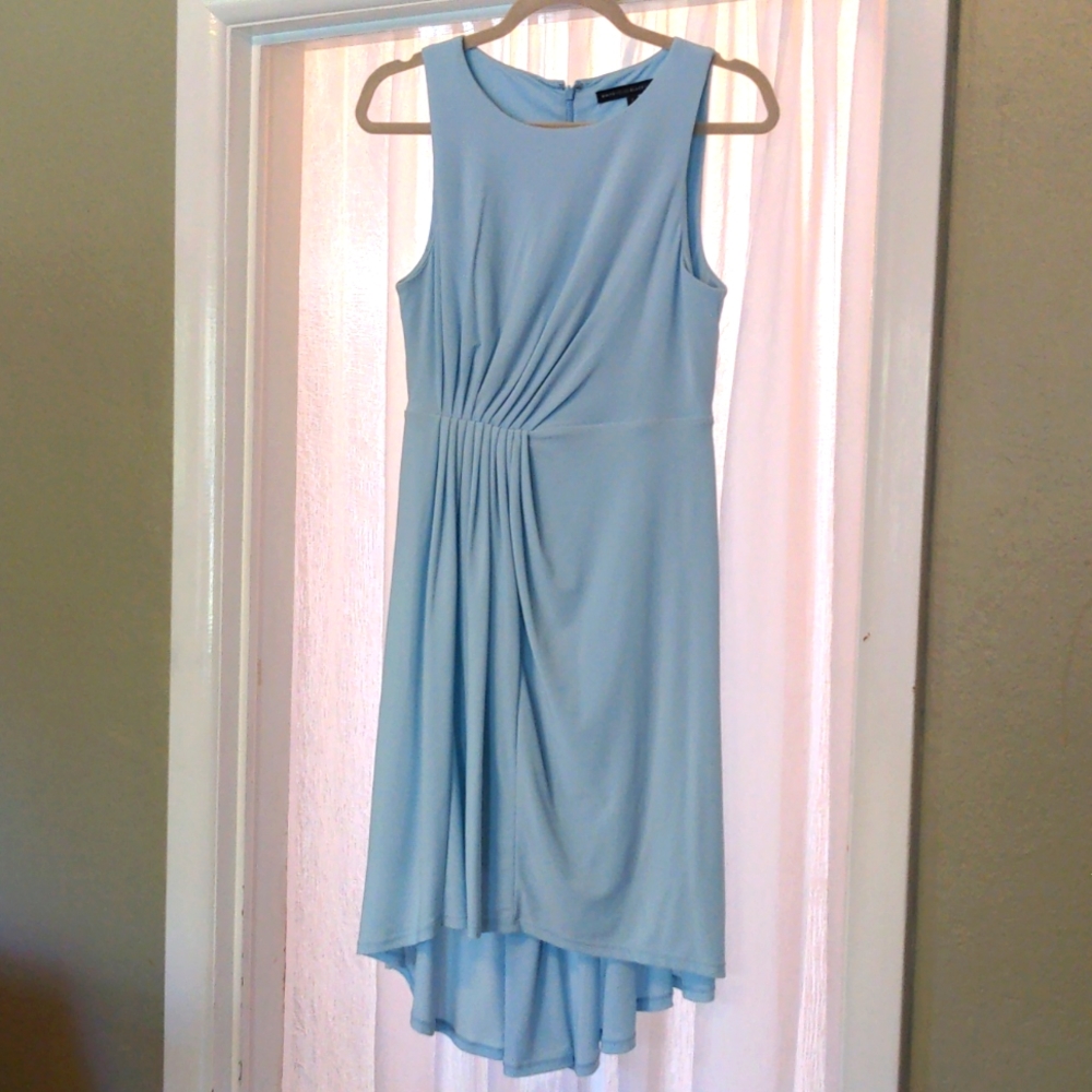 Like new White House Black Market goddess dress in soft blue size 2.